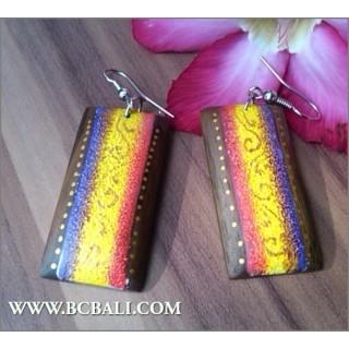 Handmade Colored Fashion Earrings Bali